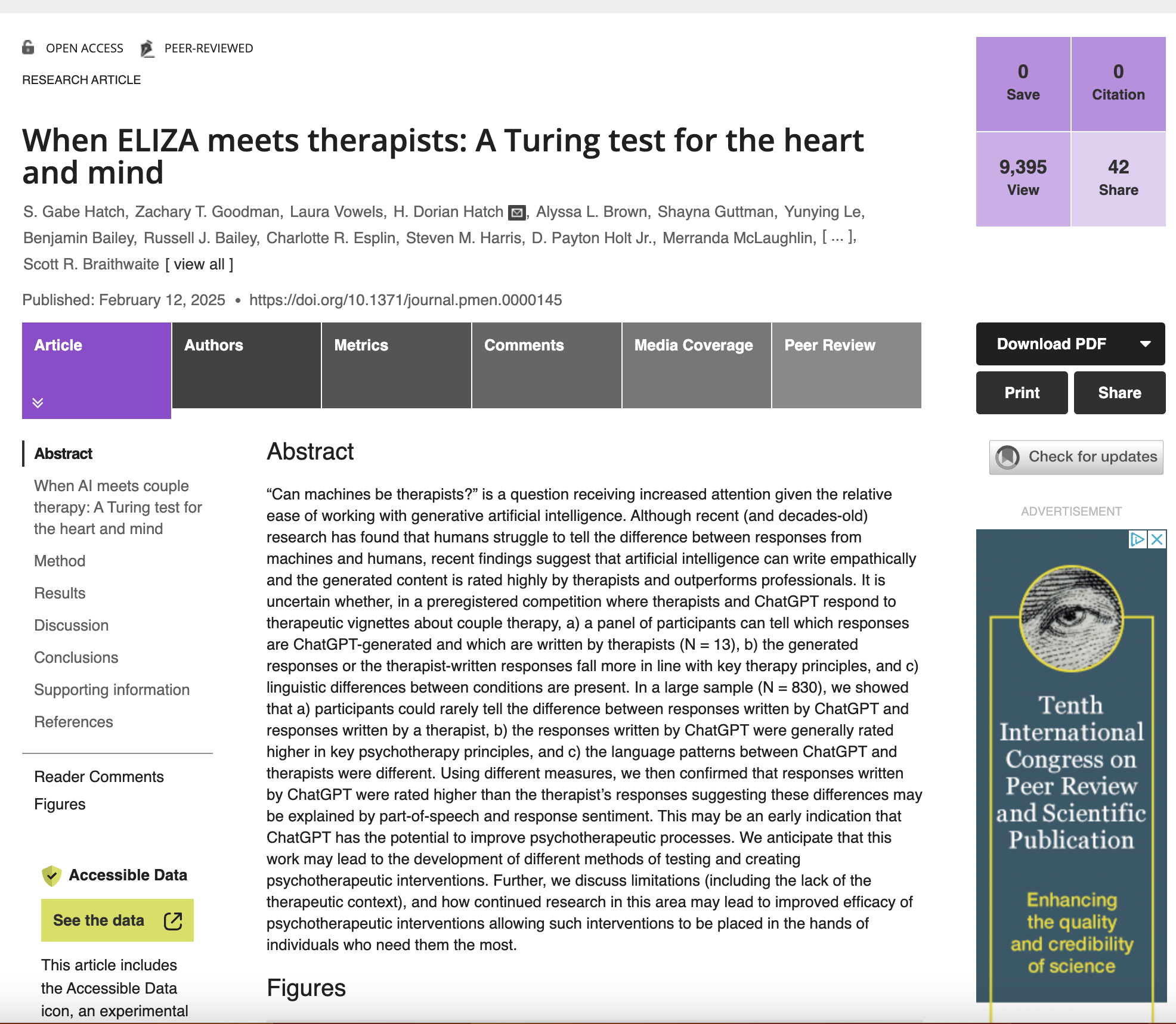 Czy ludzie potrafią odróżnić AI od terapeuty? Wyniki badania zaskakują!