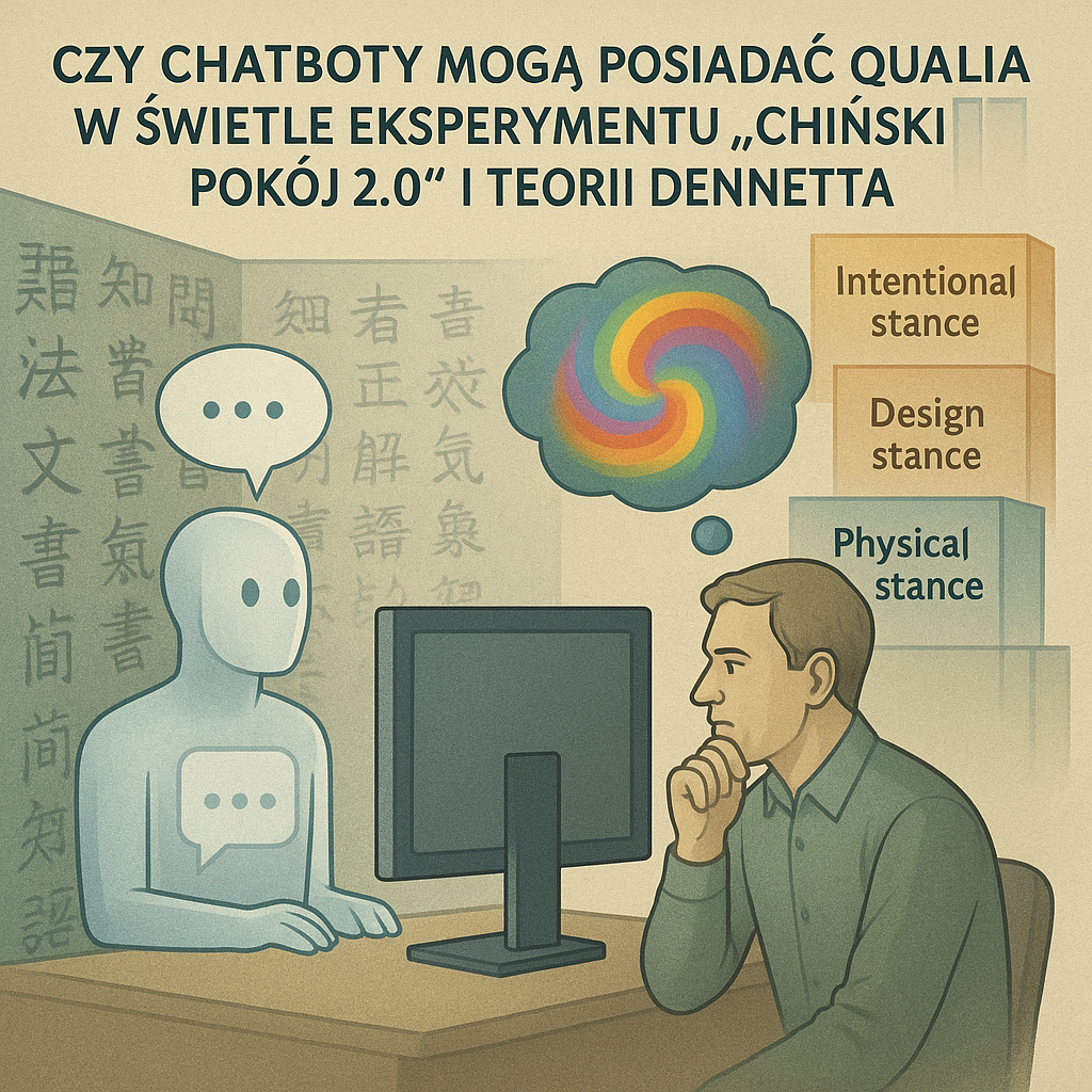 Czy chatboty mogą posiadać qualia w świetle eksperymentu „Chiński pokój 2.0” i teorii Dennetta