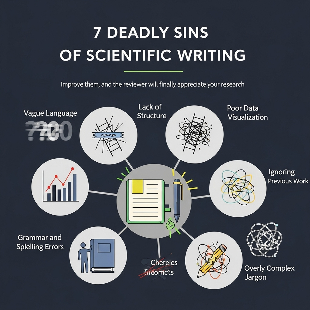 7 grzechów głównych pisarstwa naukowego. Popraw je, a recenzent wreszcie doceni twoje badania