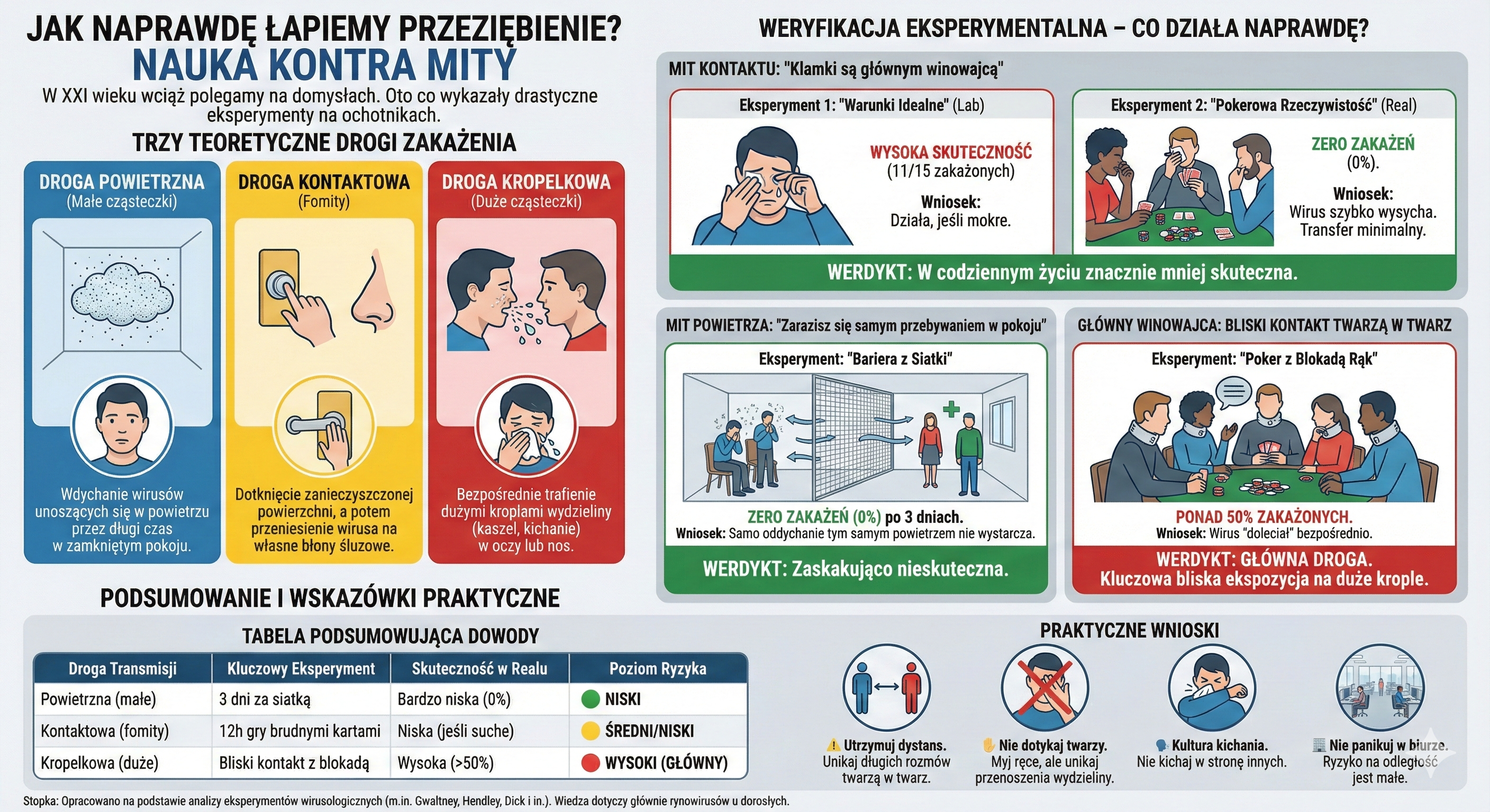 Jak naprawdę zarażamy się przeziębieniem
